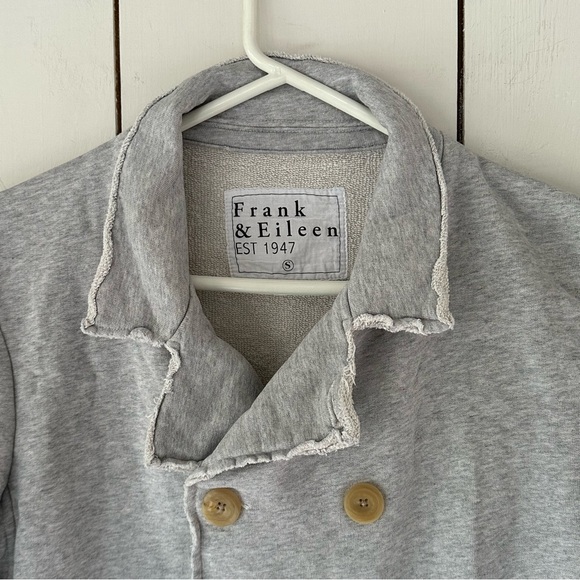 Frank & Eileen Belfast Gray Melange Triple Fleece Sweatshirt Peacoat Sz S - Picture 7 of 15